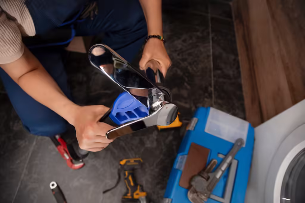 Female Plumber Working Fix Problems